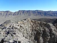 23-view_from_peak_4484-looking_E-towards_where_we_traversed-Arrow_Canyon_Range_in_distance