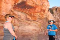 36-Mommy_and_Kenny_admiring_more_petroglyphs