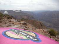 097-Pink_Suburban_on_edge_of_canyon
