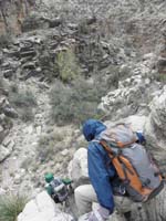41-Luba_and_Ed_climbing_down_the_other_walled_obstacle_mentioned_earlier