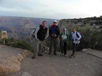 06-0533am-four_of_us_at_trailhead-not_first_to_start-Bill_impatient-he_took_off