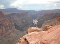 92-Chris_near_edge_with_Lava_Falls_view_in_background