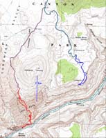 01-green-road_to_camp,blue-viewpoint,purple-road_to_Lava_Falls_trailhead,red-route_to_river