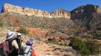 09-discussing_possible_route_up_cliff_to_Toroweap_Point-instead_ascend_backside_near_Ranger_Station-from_Jenn