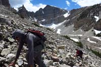 10-Carl_and_Jeff_heading_up_steep_talus_slope
