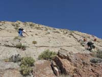 20-Bill_and_Leo_climbing_about_200_feet_at_about_60_degree_grade-class_IV