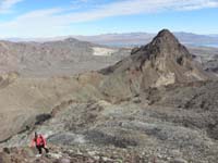 60-Justine_with_Booth_Pinnacle_and_Lake_Mead_in_backgroun