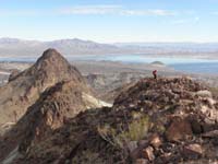 61-Justine_on_final_stretch-false_peak_and_Booth_Pinnacle_in_background