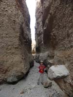 70-Kenny_gives_thumbs_up_to_very_neat_fanglomerate_slot_canyon