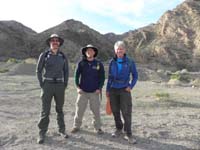 01-Ken,me,Lyn_at_beginning_of_hike-we'll_go_up_drainage_behind_Lyn