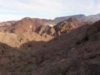 09-0856-looking_back_at_sunrise_of_Hoover_Dam-Bridge_Peak,Point,dam,bridge-Fortification_Hill_in_background