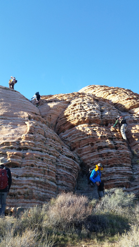 10-Joel_led_group_up_tough_sandstone_hump-from_Melinda