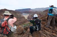 24-group_enjoying_first_great_view_of_bypass_bridge,Hoover_Dam-this_is_where_Loretta_and_John_stopped