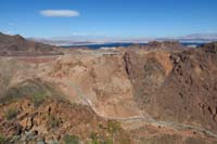 14-scenic_view_from_Hoover_Peak-secured_road_leading_to_base_of_Hoover_Dam
