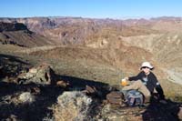 07-Kenny_having_a_snack-now_Daddy_and_son_hike-didn't_think_David_would_make_it