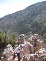 11-Bill_and_I_climbing_over_rocks