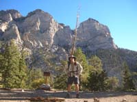 04-me_at_Trail_Canyon_Junction-now_to_relax_for_1.5_hours_before_group_arrives-took_a_nap_and_read