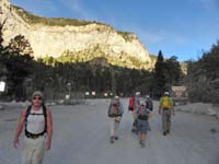 02-group_starting_the_hike_from_Mary_Jane_Falls_trailhead-Paul_Ed_Mark_Luba_Jenn_Lehman_and_me