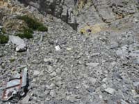 25-first_sign_of_wreckage_of_C-54_crash_just_below_Mt_Charleston_in_1955-debris_slowly_tumbled_down_gully