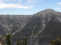 61-looking_back_to_Mt_Charleston_from_trail-small_plane_crash_reflective_seen_in_middle