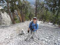 16-looking_back_at_Luba_and_nice_Bristlecone_Pine_trees