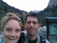 01-Kristi_and_I_at_trailhead-blurry_due_to_low_light_near_sunrise