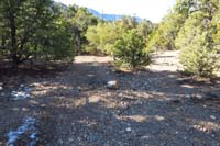 61-Mud_Springs_Spur2_waypoint-looking_back_to_regular_trail_and_blocked_spur_trail_to_right