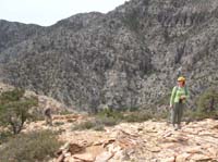 047-Ali_and_Erika_checking_out_wind_barriers_created_by_hikers_for_backpacking