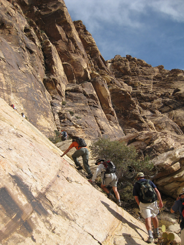 13-scrambling_up_steep_sandstone