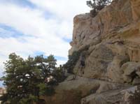 64-Harlan_and_Jen_traversing_a_narrow_section_with_exposure