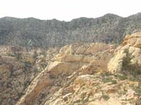 83-good_view_of_Keystone_Thrust_Fault-grey_limestone_and_tan_sandstone