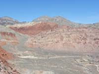 01-view_of_route_from_Calico_Hills-parking_area_following_trail_to_saddle_to_left