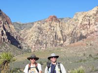 01-Mike_and_I_at_beginning_of_hike-Mescalito_Peak_above_us-we_figured__about_6_hour_hike-not_so