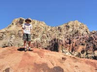 37-Mike_with_Bridge_Mountain_and_Bridge_Point_in_background_to_north
