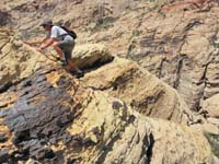 47-lots_of_exposure_below-we_got_within_about_200_feet_from_Fern_Canyon-now_to_retrace_route-cost_us_an_hour