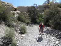 02-walking_along_rocks_in_wash