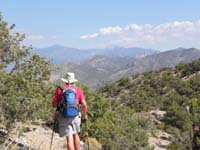04-Larry_on_trail-Spring_Mountains_in_distance
