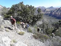 15-group_done_with_that_drainage,now_up_steep_loose_rock-Paul,Jim,Tim,Peppe,Susan,Larry