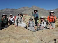 18-group_on_Calico_Tanks_Peak_South-peak2-Redcap_our_next_desination_behind_us