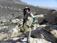 17-Kenny_picture-old_musty_carpet_padding_left_by_climbers_at_last_rock-Daddy_carried_down