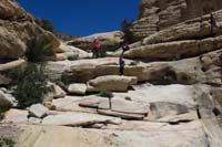 60-Veronica,Sarah,Lexi_climbing_down_dry_watefalls-there_was_actually_a_little_water_at_bottom