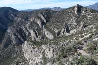 39-scenic_view_from_peak-looking_W-we'll_go_down_the_slope_above_the_cliff_band