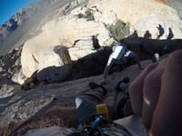 10-scrambling_up_a_class_4_section_with_protection_provided_by_Brett_being_the_meat_anchor