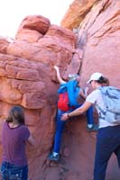 22-Sarah_scrambling_up_with_some_help