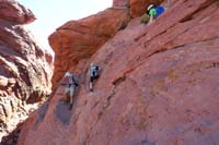 24-harder_exposed_scramble_down_with_great_narrow_foot_and_hand_holds