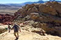 65-group_scrambling_down-waited_having_lunch_since_we_needed_to_go_by_SAR_rescue_area