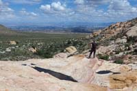 83-Brett_admiring_scenery_with_The_Strip_in_background
