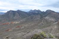 063-scenic_view_from_Gottlieb_Peak-looking_W-Damsel_Peak,Little_Red_Rock,La_Madre_Mountains