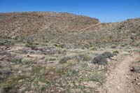 124-Three_Amigos-Bomb_Voyage_Alt_TJ_looking_up_Three_Amigos_to_Ridge_trail_junction,L_up_alt_trail