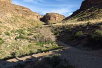 116-trail_junction-Cowboy_Cave_Trail_ahead,headed_back_left_on_Rock_Garden